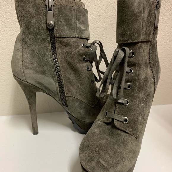 Sam Edelman Vancouver Suede Platform Booties - Picture 3 of 5